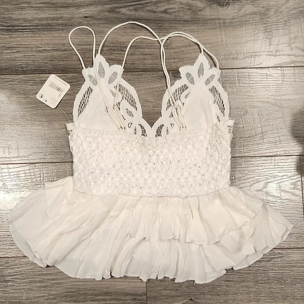 NWT Free People Intimately Women's sz S adjustable straps Boho Tunic - Picture 5 of 5